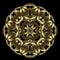 Gold 3d mandala. luxury ornamental celtic style surface golden mandala pattern. Floral beautiful modern arabesque intricate