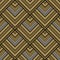 Gold 3d striped seamless pattern.