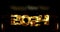 Gold 3D Text 2024 Happy New Year, special effect cinematic title trailer golden 2024 animation isolated on Black background