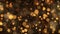 Gold abstract Christmas snowflakes background.