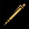 Gold Abstract Mechanical Pencil Stationery Icon