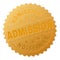 Gold ADMISSION Badge Stamp