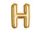 Gold alphabet H air balloon for baby shower celebrate decoration