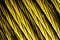 gold aluminum electric cable.background or texture