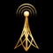 Gold antenna icon