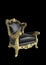 Gold antique chair