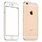 Gold Apple iPhone 6S mockup slightly rotated front view with