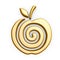 Gold apple symbol