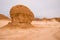 Gold arid desert landscape Sinai, Egypt