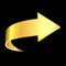 Gold arrow. Business