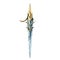 Gold Arrow Letter Opener Watercolor Painting On White Background