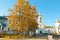 Gold autumn. Transfiguration Church on the territory of St. Nicholas Monastery in Verkhoturye.