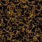 Gold bacteria cells shapes, fractal design, texture