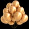 Gold balloons golden birthday party carnival decoration yellow