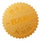 Gold BAN Badge Stamp