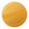 Gold BANKRUPT Badge Stamp