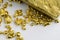 Gold bar gold nuggets precious metals money investment economy assets treasure