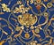 gold baroque pattern.belt,chain.isolated background,stylish design