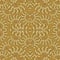 Gold Baroque vector seamless pattern. Ornate patterned background. Wallpaper. Antique golden 3d ornaments in baroque victorian st