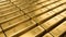 Gold bars stacked in the warehouse. Financial concepts. many gold bars. Macro view of stacks of gold, 3D rendering