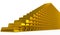 Gold bars stairs