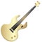 Gold bass guitar