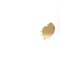 Gold Bath sponge icon isolated on white background. Sauna sponge. 3d illustration 3D render