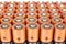 Gold batteries in rows