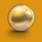 Gold Beach Ball Minimal Luxury Background