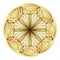 Gold Beautiful Decorative Ornate Mandala