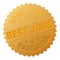 Gold BEST JOBS Medallion Stamp