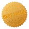 Gold BEST VALUE Medallion Stamp