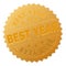 Gold BEST YEAR Badge Stamp