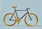 Gold bicycle 