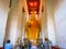 Gold big buddha statue at Wat Pa Lelai Worawihan