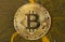 Gold bitcoin concept Internet finance