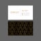 Gold Black Company Business Card Design