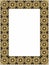 Gold and black frame