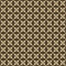 Gold and black geometric ornament pattern. Abstract floral seamless texture
