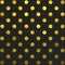 Gold Black Polka Dot Pattern Digital Paper