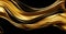 a gold and black wavy fabric