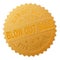 Gold BLOW OUT SALE Medallion Stamp