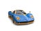 Gold blue amazing race car
