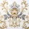 Gold And Blue Decor Pattern: Calm And Meditative Designs