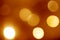 Gold blurred bokeh background, yellow, night, defocusing, spot, circle