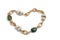 Gold bracelet with pearls