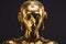 Gold brass looking humanoid robot cyborg