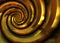 Gold Brilliant Metal Spiral Abstract Bright Helical Background