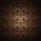 Gold, bronze, caramel, chocolate, and black vintage background, royal with classic Baroque pattern, Rococo