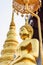 Gold Buddha and gold stupa.